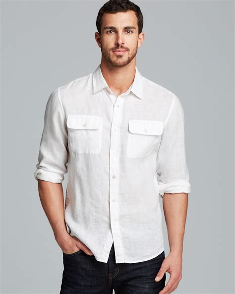 mens michael kors dress shirt|Michael Kors men's linen shirt.